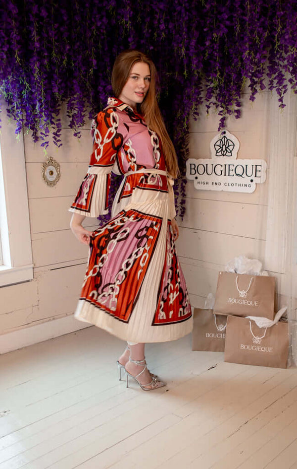 Cloe Elegant Printed Two-Piece Set - Printed