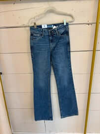 Bella Straight-Leg Denim Pants – Blue