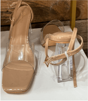 Edna Open-Toe Nude Ballet Flats