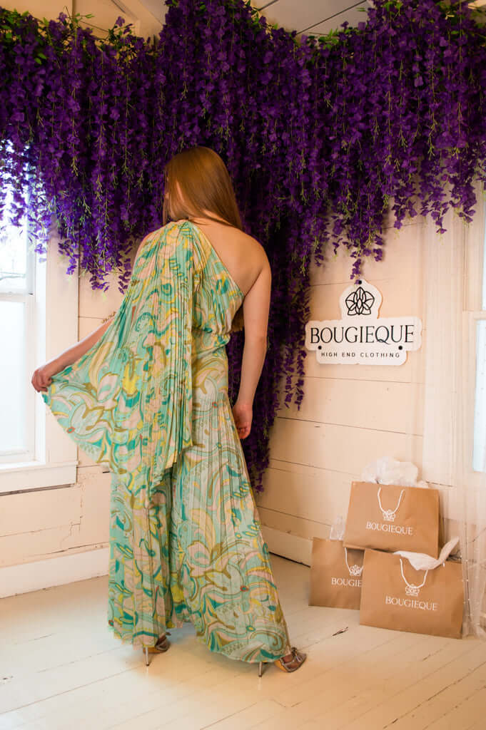 Selena One-Shoulder Flowy Maxi Dress - Boho Chic