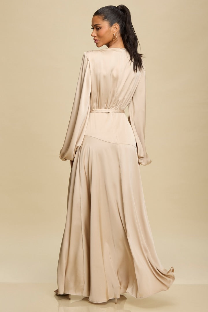Eveline Siren Off - Shoulder Maxi Dress