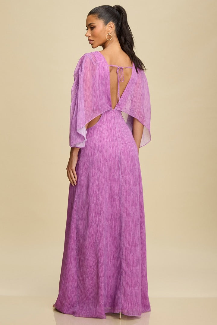 Lucía Maxi Dress Ring Detail Violet